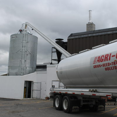 photo of tanker truck agri-cal inc grain seed transportation houlton maine