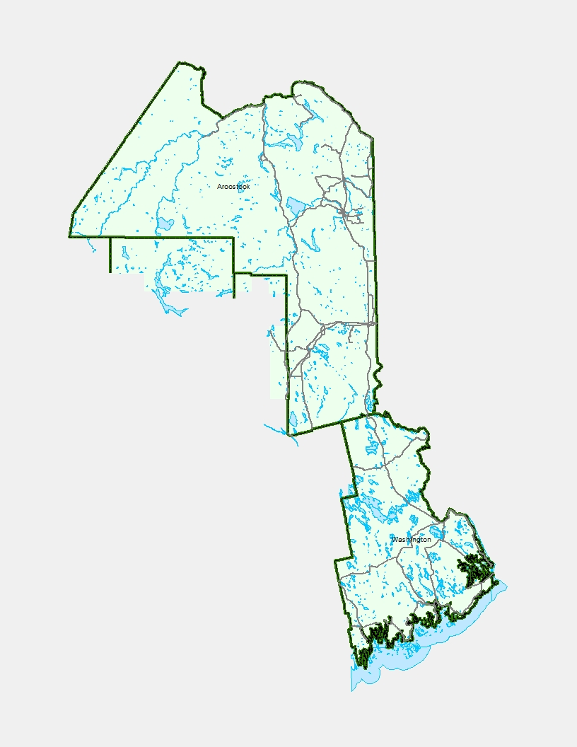 NMDC Aroostook Washington Service Area Map